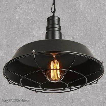 DecorBites™ Iron Pendant Lights for Dining Room, Cafe, Clothing Store - Industrial Retro Loft Style
