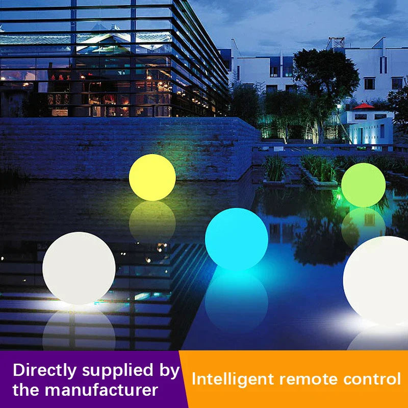Lámpara de Bola LED Decorbites™ para Patios y Jardines Exteriores - Luz de Paisajismo Recargable