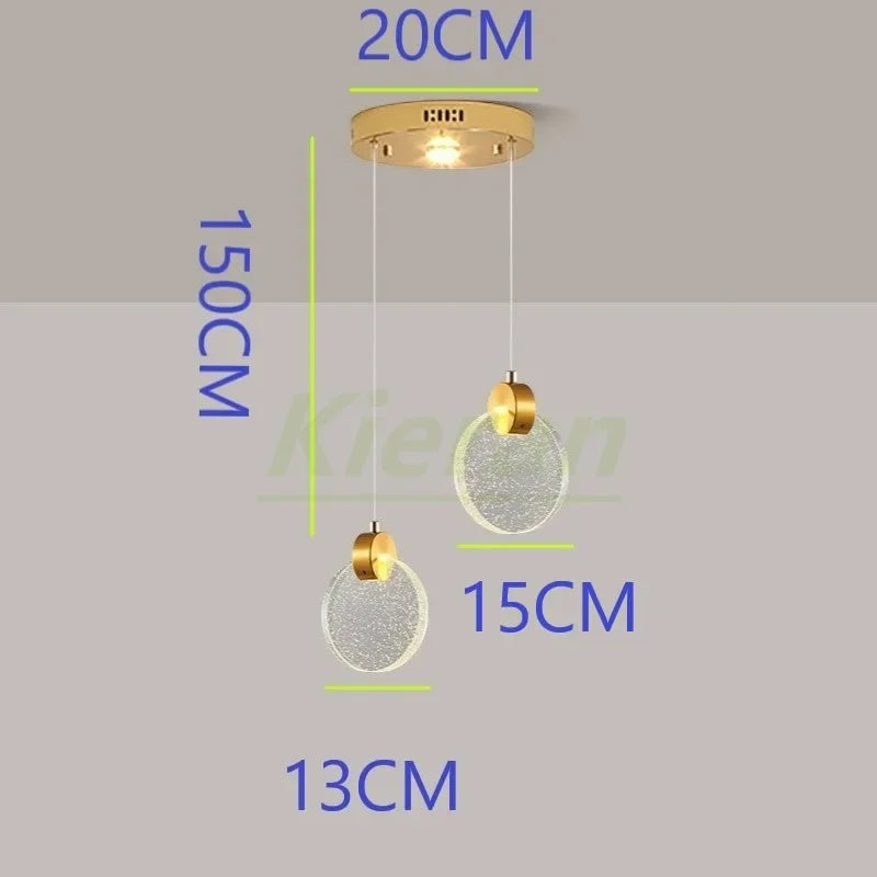 DecorBites™ Crystal LED Chandelier for Modern Home Decor and Lighting