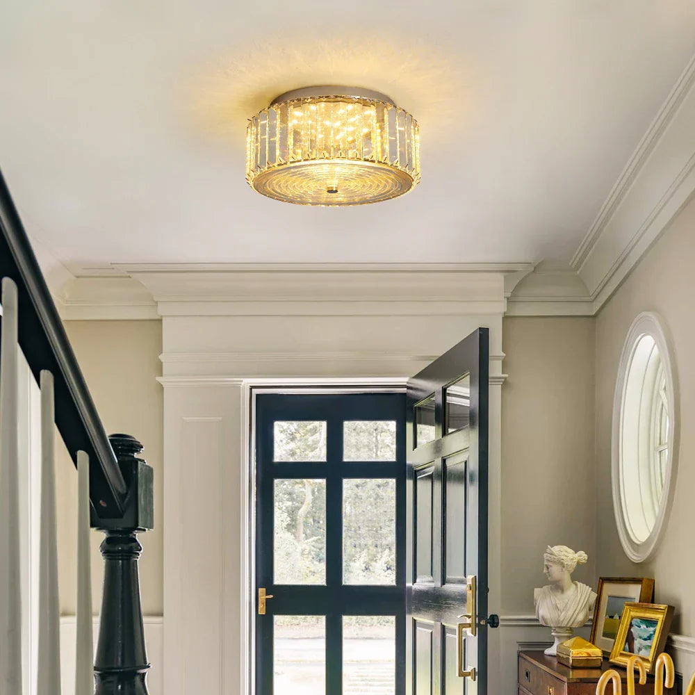 Lámpara de techo LED de cristal DecorBites™ con diseño circular para iluminación interior