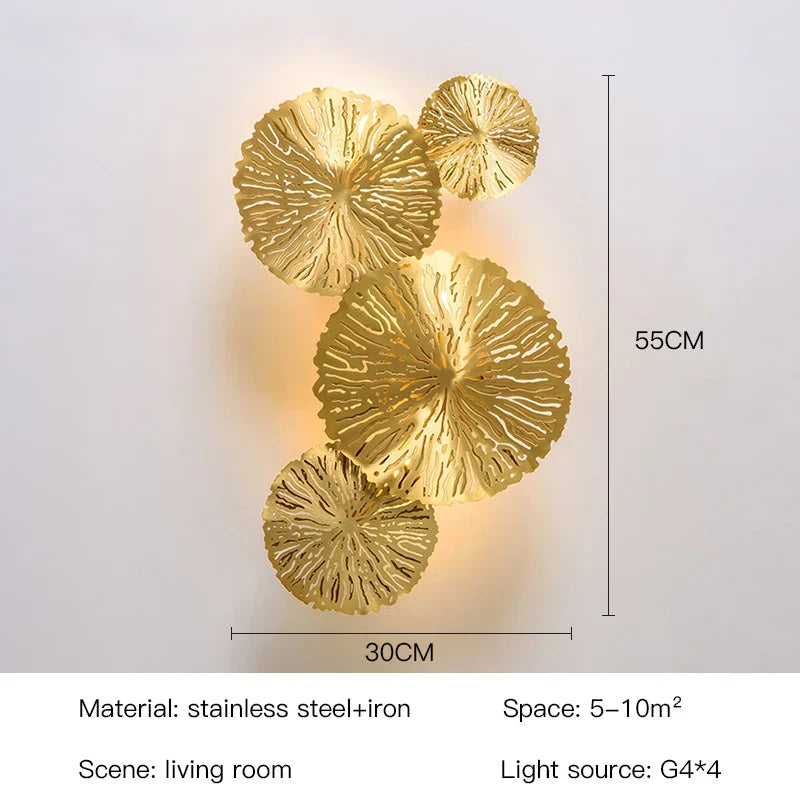 Lotus Leaf Wall Sconce