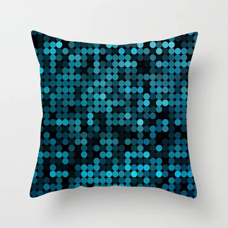 Geometric Leaf Feather Cushions