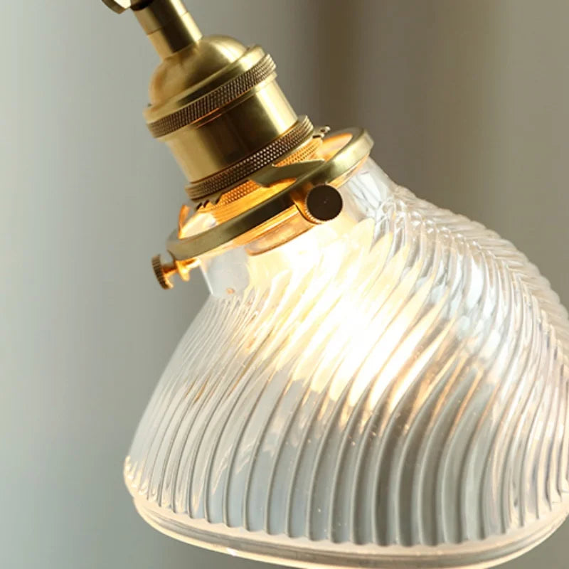 DecorBites™ Clear Glass LED Wall Sconce Rotate Up Down, Perfect for Dining Room, Bathroom