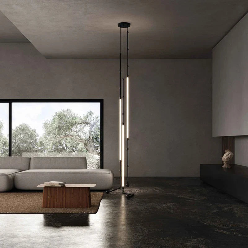 Decorbites™ Lámpara de Araña Lineal Creativa: Iluminación Moderna de Diseñador Nórdico Italiano para Sala de Estar y Vestíbulo