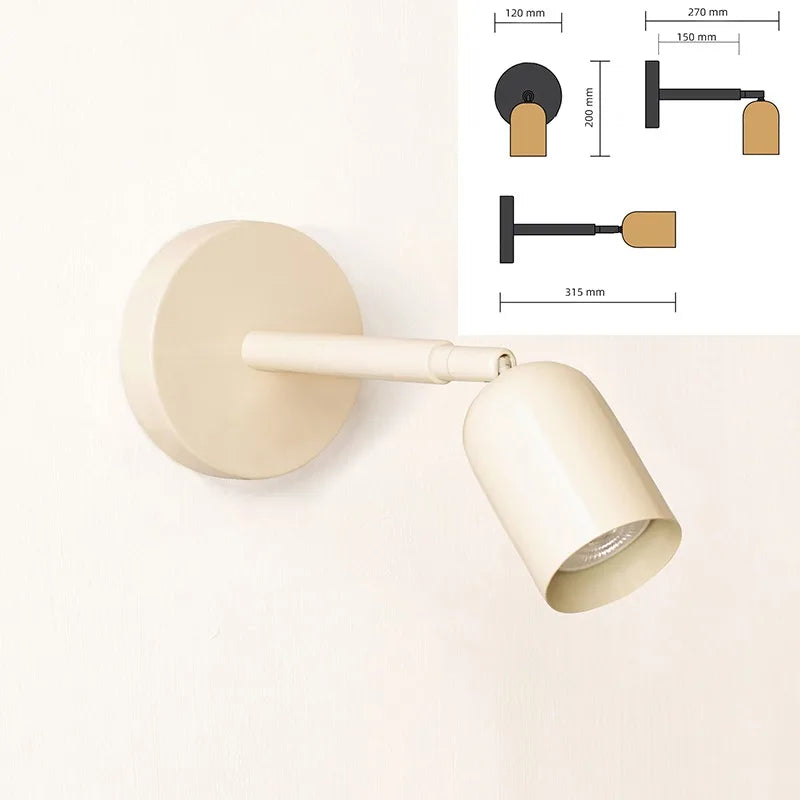 DecorBites™ مصباح حائط LED GU10 قابل للتعديل لغرفة المعيشة وغرفة النوم