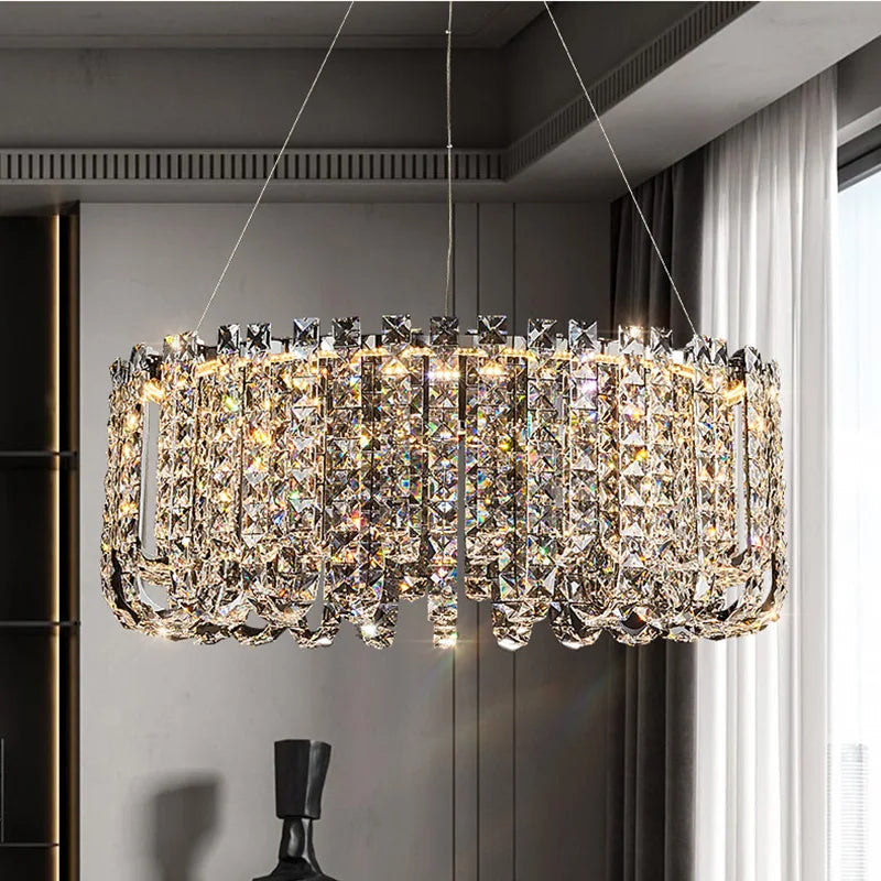 DecorBites™ Crystal Pendant Ceiling Lamp LED Luxury Hanging Light