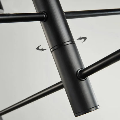 DecorBites™ Black Gold White LED Chandelier: Stylish Nordic Loft Lamp for Livingroom & Bedroom