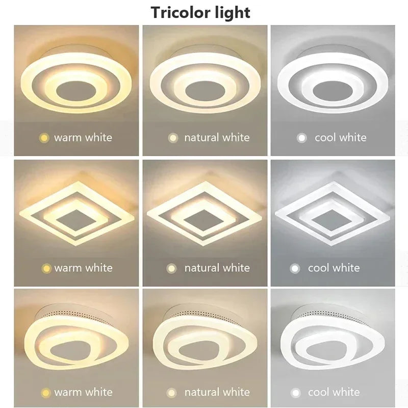 DecorBites™ LED Ceiling Light: Stylish Acrylic Lamps for Home Decor, Aisle, Staircase, Balcony
