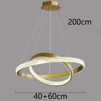 Lámpara de araña de cristal DecorBites™ para sala de estar y comedor, lámpara colgante de lujo para la decoración del hogar