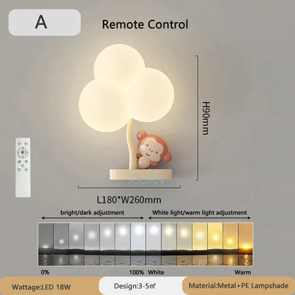 DecorBites™ Cloud Shape LED Baby Room Wall Lamp - Eye Care Bedroom Fixture