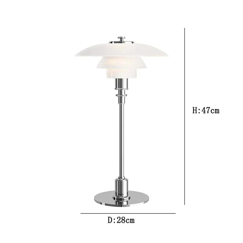 DecorBites™ Glass Desk Lamp: Modern Nordic Table Lamp for Home, Office, or Hotel