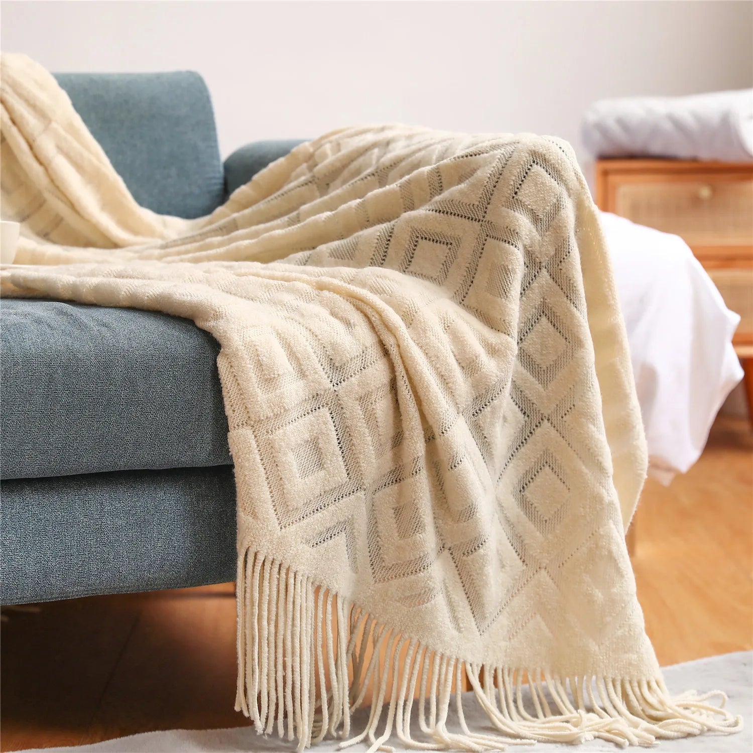 Nordic Wool Sofa Blanket