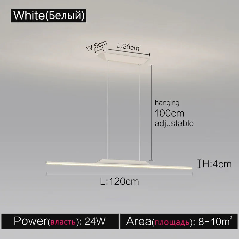 ثريا DecorBites™ Black Line: تصميم صالون أنيق، إضاءة فاخرة للمنزل والمطعم