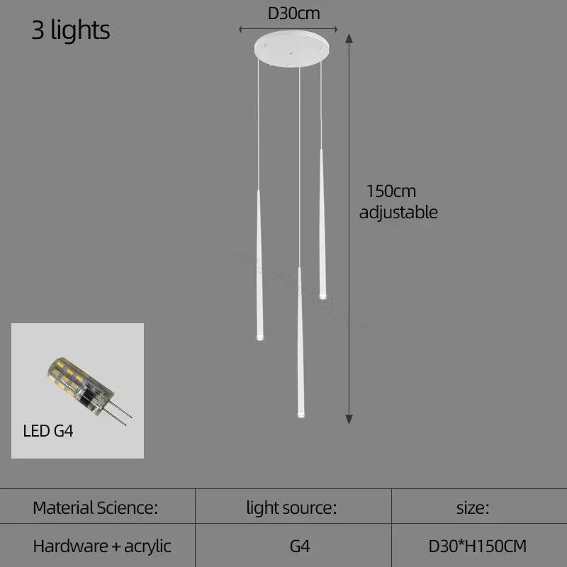 Lámpara de araña cónica DecorBites™ para escaleras, estilo moderno y sencillo, ideal para villas, restaurantes, cocinas, dormitorios y bares.