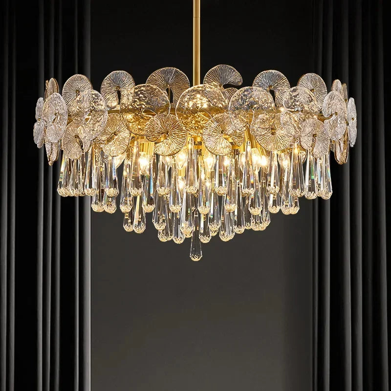 Luxury Crystal Lotus Chandelier