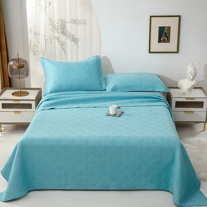 Decobites Cotton Quilted Embroidered Bedspread Set