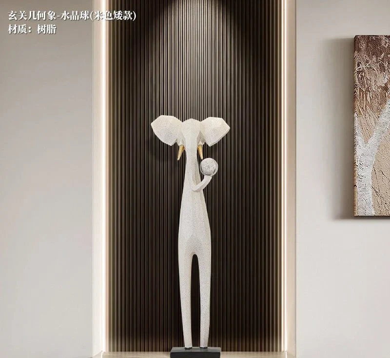 خزانة تلفزيون لغرفة المعيشة بتصميم فني تجريدي من DecorBites™، ديكور عصري فاخر، كبيرة ونحيفة