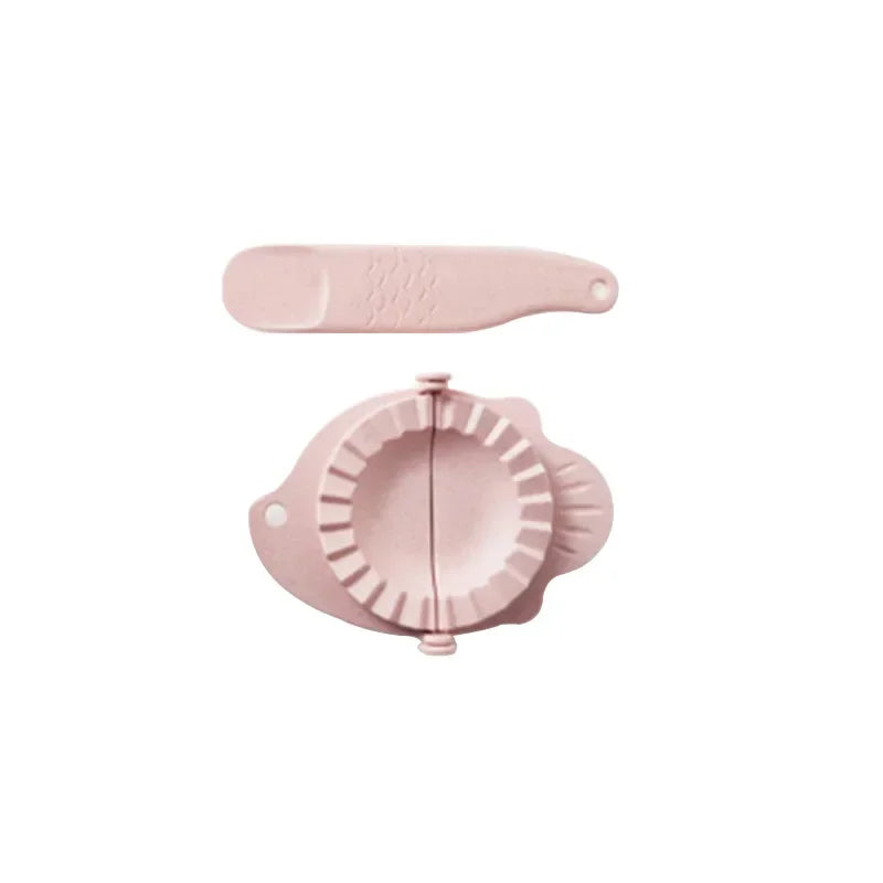 DecorBites™ Dumplings Maker Tool Wheat Straw Jiaozi Pierogi Mold Clips Pastry Kitchen Accessories