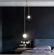 Decorbites™ Gold-Glas-Kugel-Hängeleuchte - Moderne Hängelampe für Wohnzimmer und Schlafzimmer