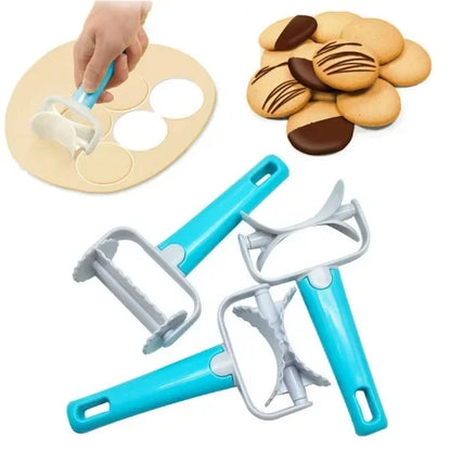 Cortador de masa y máquina para hacer dumplings DecorBites™: Utensilios de repostería para hacer dumplings, tartas y galletas caseras.