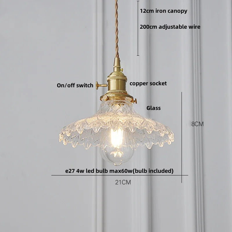 Decorbites™ Grünes Glas verstellbares LED-Pendant-Licht für modernes nordisches Heimdekoration