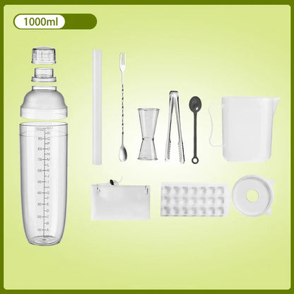 DecorBites™ Cocktail Shaker: Bartender's Beverage Mixer for Champagne & Cocktails