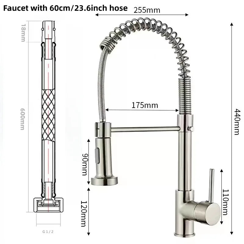 Decorbites™ Grifería Gourmet de Mezcladores para Fregadero de Cocina, Baño, Lavabo