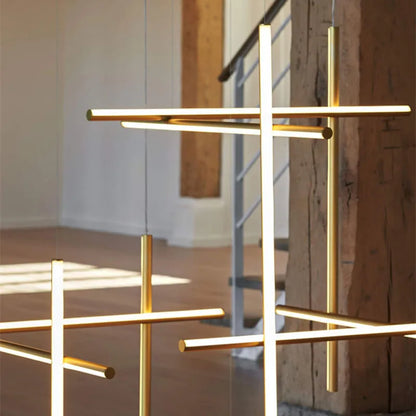 Lámpara de techo lineal LED DecorBites™ de diseño italiano, lámpara de comedor de lujo