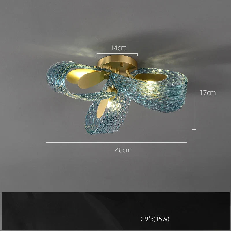 Lámpara colgante LED de cobre DecorBites™ G9 para vestíbulo y comedor