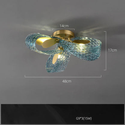 Lámpara colgante LED de cobre DecorBites™ G9 para vestíbulo y comedor