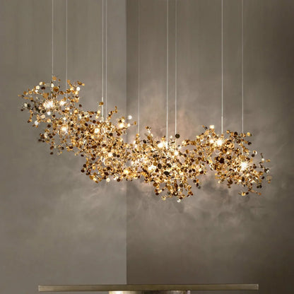 DecorBites™ LED Chandelier: Modern Simplicity for Living, Dining Room, Kitchen, Bedroom - Home Decor Light Fixture