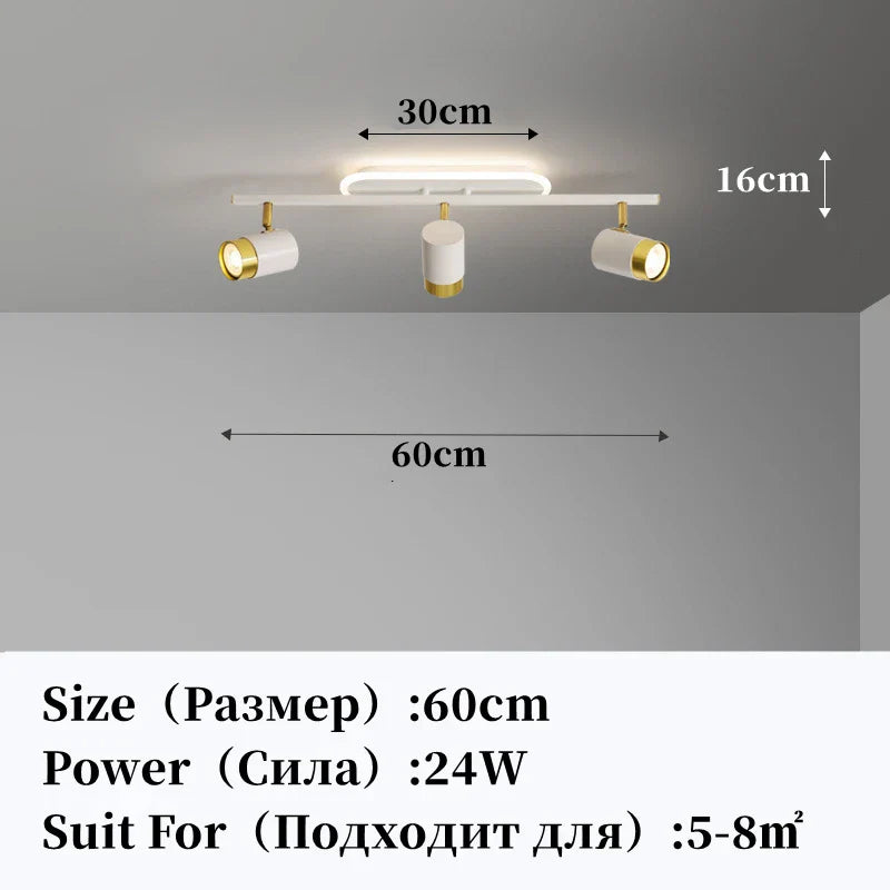 DecorBites™ LED Chandelier with Spotlights for Living Room Bedroom Ceiling Decor