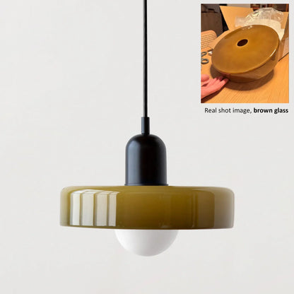 Nordic Colorful Glass Pendant Light 35Cm