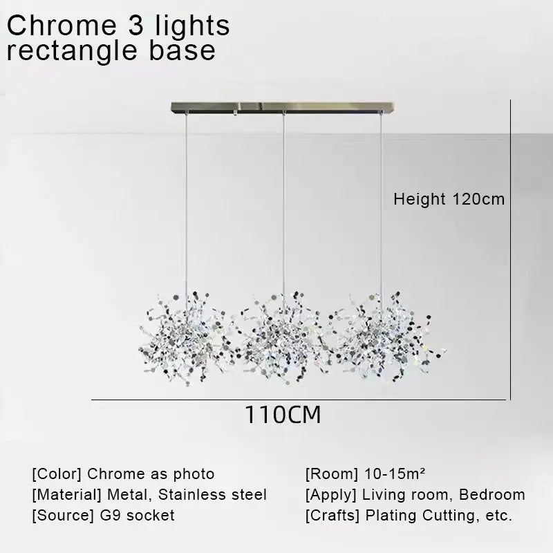 DecorBites™ Gold LED Ceiling Pendant Light Fixture for Home Decoration and Modern Living