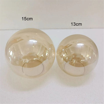 DecorBites™ Glass Shade Replacement for Magic Bean Lighting, 7cm Opening, Smoke Grey Amber Cognac