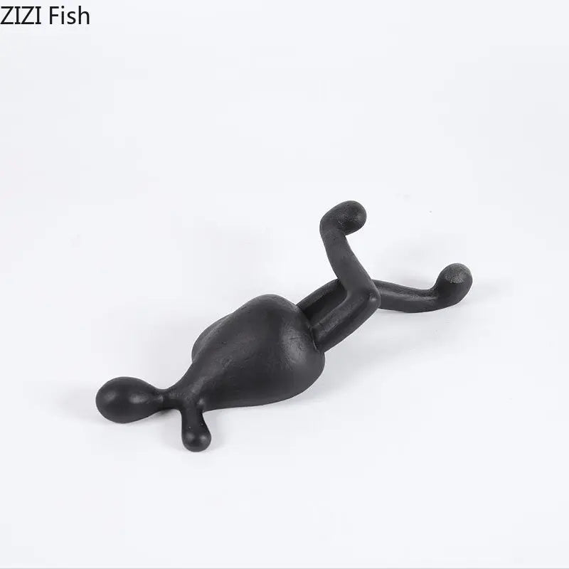 ديكور بايتس™ - تمثال من الراتنج لشخصيات تجريدية - ديكور مكتبي - ديكور منزلي حديث