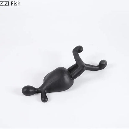 ديكور بايتس™ - تمثال من الراتنج لشخصيات تجريدية - ديكور مكتبي - ديكور منزلي حديث