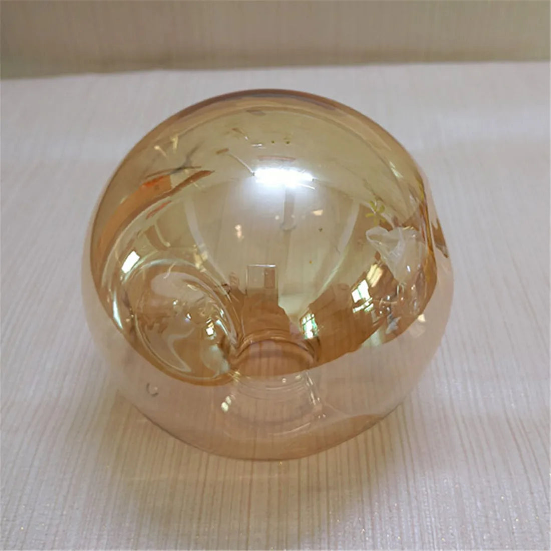 DecorBites™ Gray Glass Shade Replacement for E27 Lamp with Screw Fitter Opening