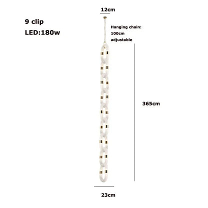 DecorBites™ Crystal Gold Chain Chandelier Ceiling Lamp for Home Décor