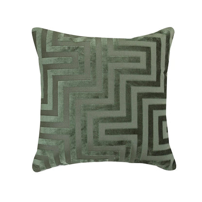 غطاء وسادة فاخر مزدوج الجوانب بتصميم هندسي من ديكوربايتس™