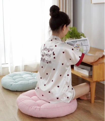 DecorBites™ Kids' Round Floor Cushions: Flexible Seating for Home, Preschool, Yoga