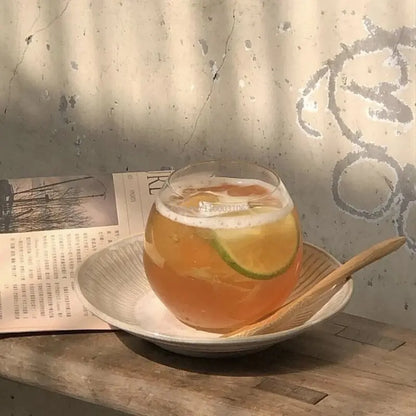 Taza de café de vidrio transparente DecorBites™ de 400 ml para cócteles de fiesta en el bar de casa