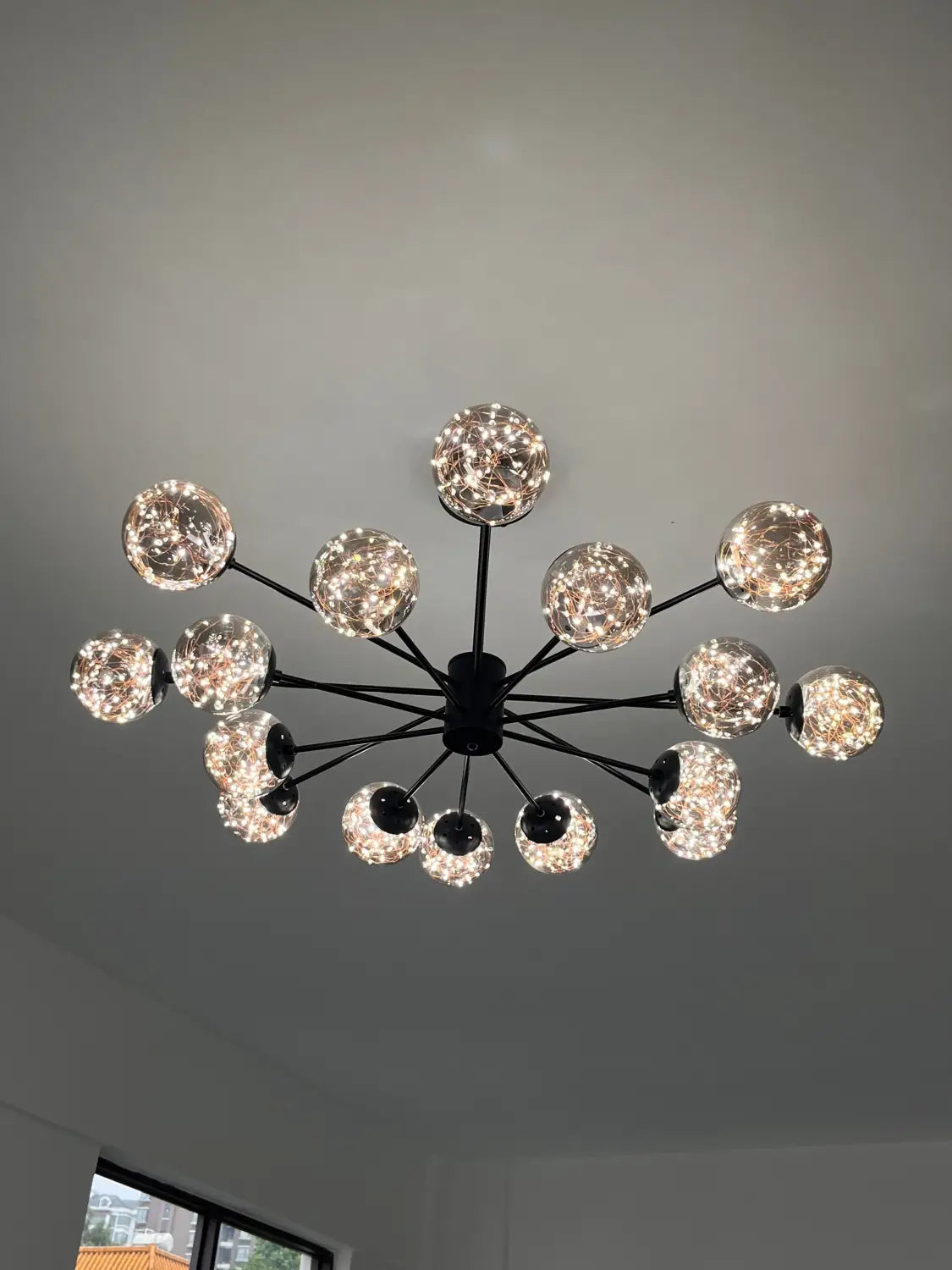 DecorBites™ Luxury Glass Ball Nordic Chandeliers - Dimmable