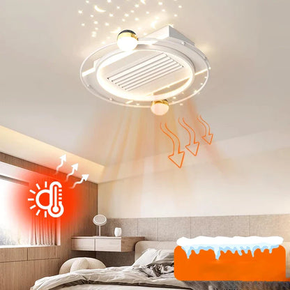 DecorBites™ Kids Bedroom Ceiling Fan with Remote Control and Modern LED Light