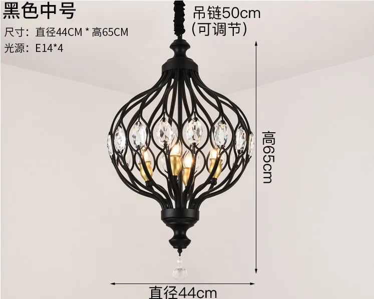 DecorBites™ Art Design Crystal LED Pendant Lights Modern Kitchen Bedroom Decor