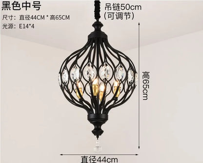 DecorBites™ Art Design Crystal LED Pendant Lights Modern Kitchen Bedroom Decor