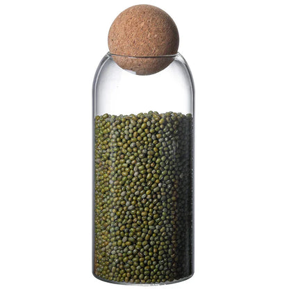 DecorBites™ Glass Bottle Dispenser Set: Jars, Shampoo, Olive Oil, Makeup Jar