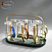Glass Round Handle Cup
