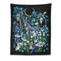 Decobites Moon Moth Garden Tapestry: Trippy Witchcraft Decor for Home, Dorm