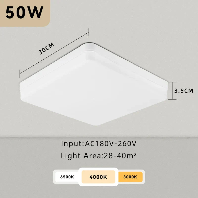 Lámpara de techo LED DecorBites™: Luminaria moderna de 220 V para sala de estar con diseño ultradelgado